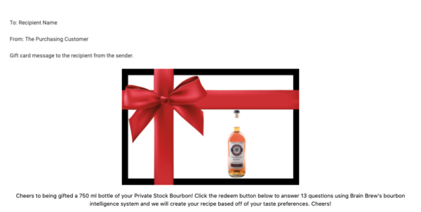 Gift Custom Bourbon Bottle Package