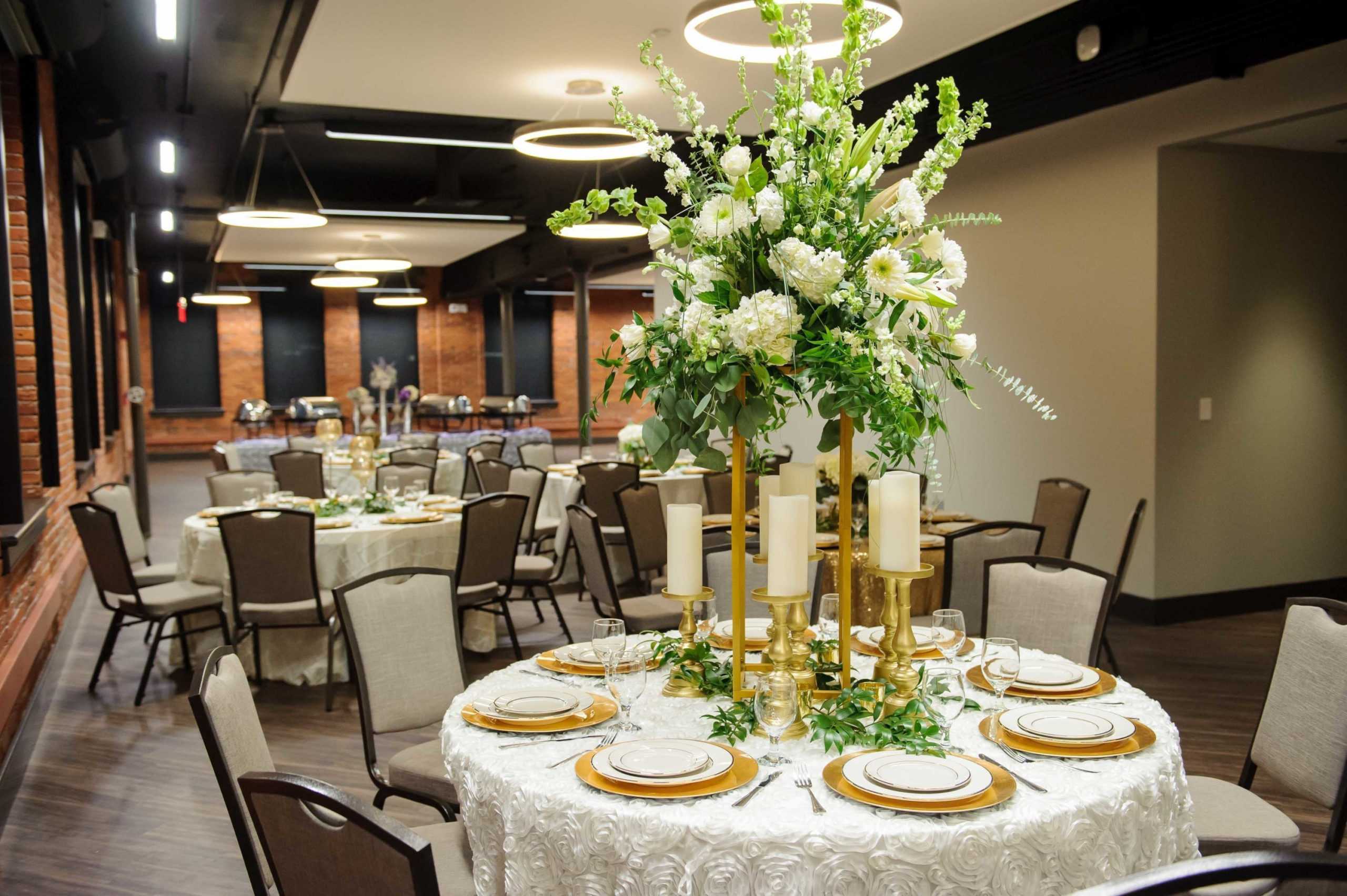 An example of a table setting in The Skybox.